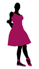 Female Ballerina Silhouette