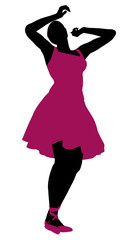 Female Ballerina Silhouette