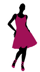Female Ballerina Silhouette
