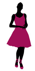 Female Ballerina Silhouette
