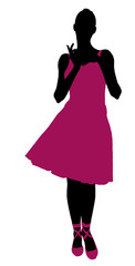 Female Ballerina Silhouette