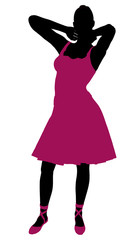 Female Ballerina Silhouette
