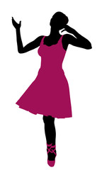Female Ballerina Silhouette