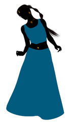 Female Belly Dancer Silhouette