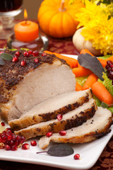 Sage  Mustard Roast Tenderloin Pork