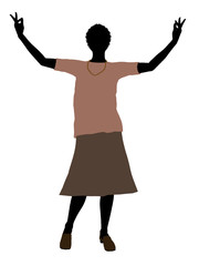 Grandmother Illustration Silhouette