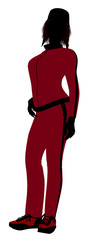 Female Jogger Illustration Silhouette