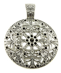 pendentif argent massif fond blanc