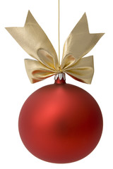 Christmas ornament red bauble