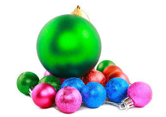 Christmas and New Year coloured decoration.