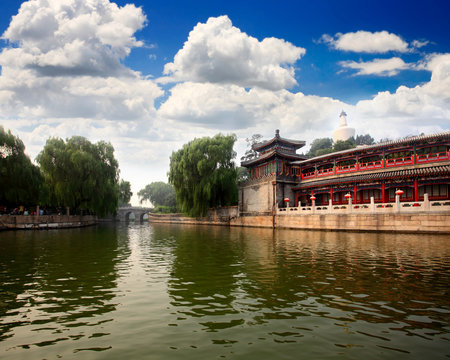 The Beihai Park near Forbidden City Beijing