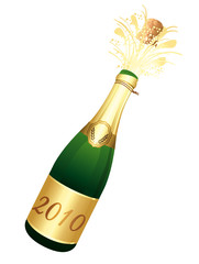 2010 Champagne bottle