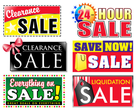 Clearance Discount Sale Icons