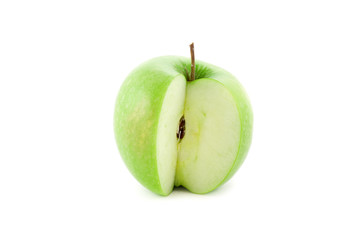 Green apple isolated on white