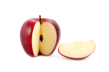 apple red isolated on white
