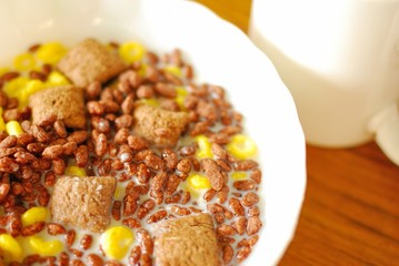 Healthy cereal for breakfast