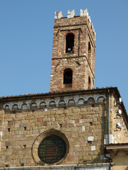 Lucca - View on the romanesque San Giovanni church. Tuscany