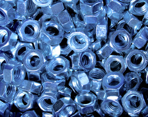 haufen sechskantmuttern