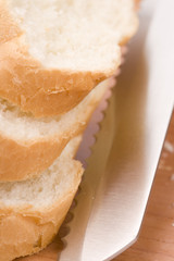 baguette and knife