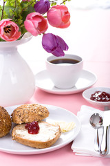 pink breakfast