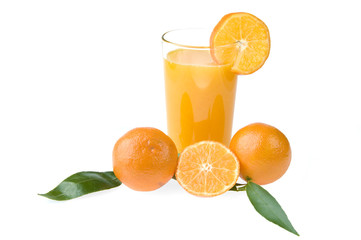 Glass of orange juice