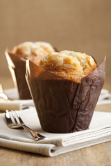two almond muffins