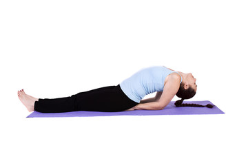 Woman in Yoga Position