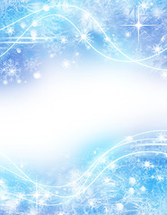 Abstract Christmas light blue background