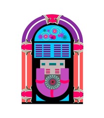Naklejka premium music jukebox machine