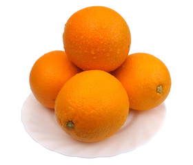 Oranges, isolated