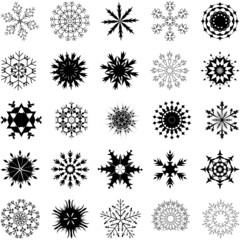 snowflakes set