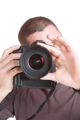 happy young casual man portrait