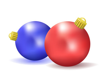 Two christmas balls