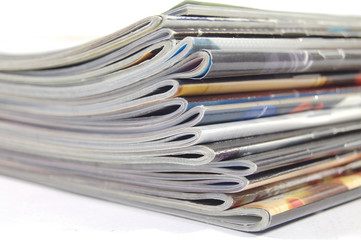 stack of magazines