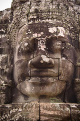 Ancient statue of Buddha in Angkor-wat