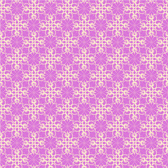 Seamless vector pink lace ornament wallpaper