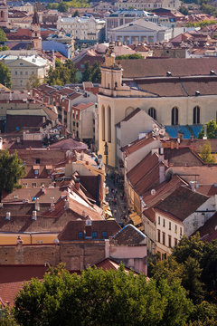 Pilies street in Vilnius old-town