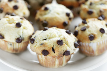 chocolate chips muffins group