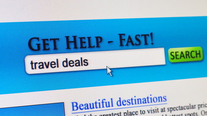 Travel deals - fictional search engine