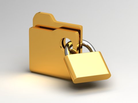 Computer icon for secure folder