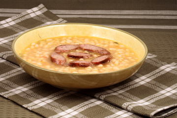white beans with sausage