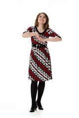 Young Woman In Fashionable Clothing