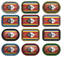 twelve buttons of the Flag of Swaziland
