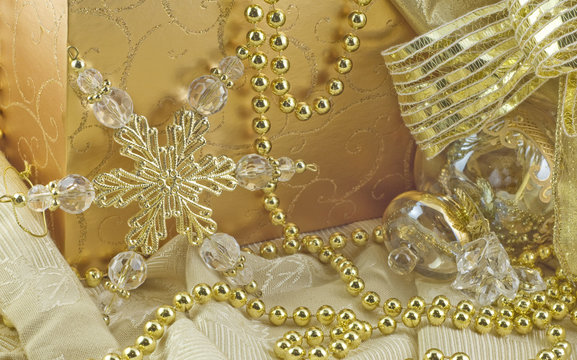 Elegant Gold Holiday Decorations