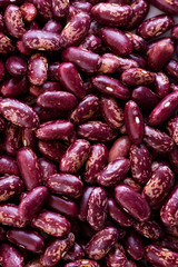 Red Haricot beans close up