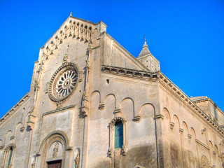 Fototapeta na wymiar Katedra. Sassi Matera. Basilicata.