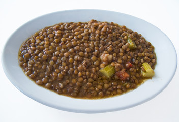 Lentils plate