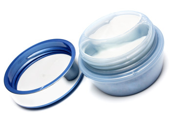 tub with a face cream