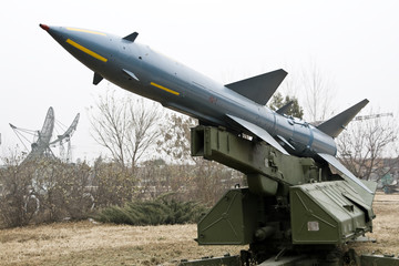 Fototapeta na wymiar HQ-2 ground-to-air missile