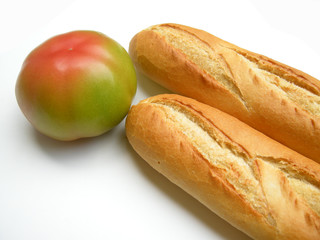Baguett mit Tomate